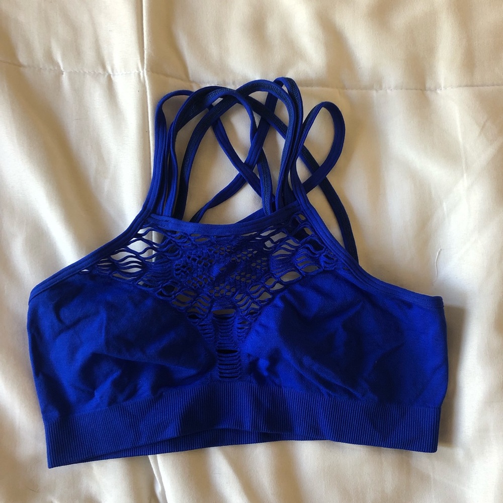LF blue strappy bralette